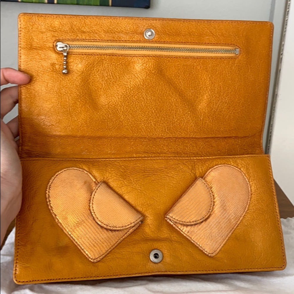 Marc Jacobs heart statement clutch! With MJ dust bag